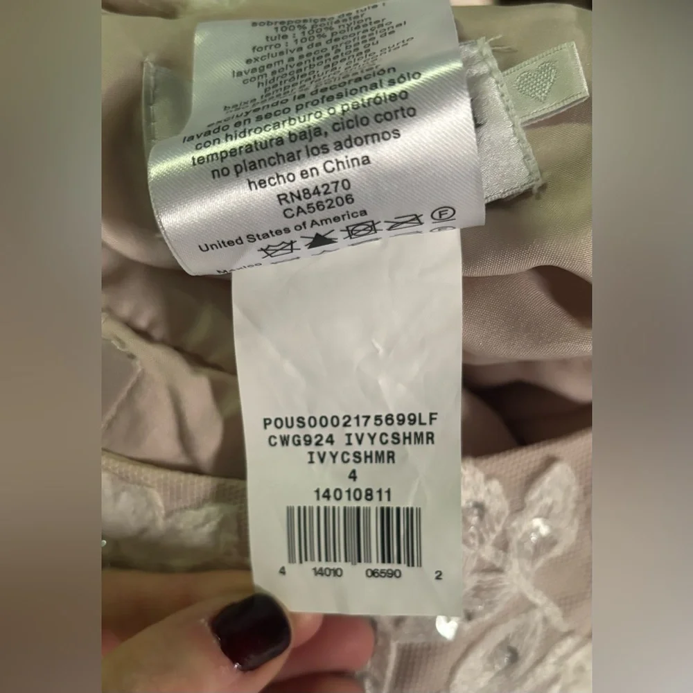 OLEG CASSINI - Ivory Wedding Dress - purchased 2022 - Picture 6 of 6